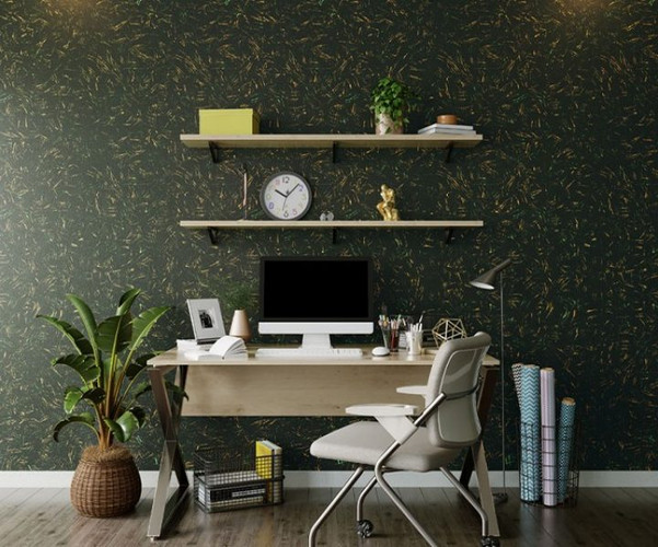 Asian Paints Metallics Splash Texture Wall Paint deep turquoise