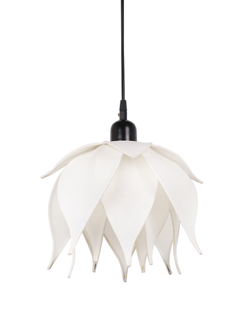 Online India Home Interior Luxury Decorative Fancy Light - Emerald Pendant Light - Auspicious Ivory Lotus Pendant Light