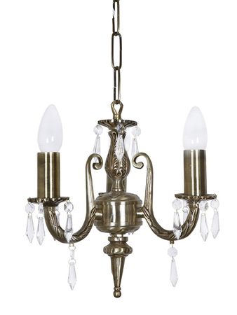 Online India Home Interior Luxury Decorative Fancy Light - Emerald Chandelier Light - 3 Light Aluminium Crystal Mini Chandelier