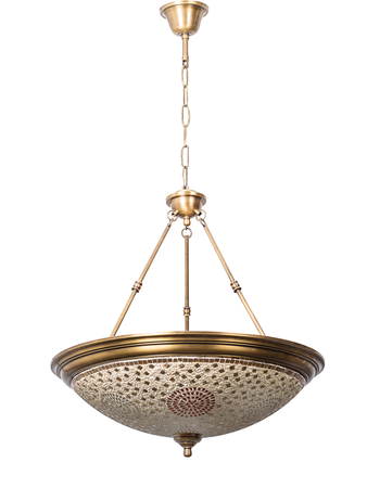 Online India Home Interior Luxury Decorative Fancy Light - Emerald Pendant n Hanging Light - Dish Tilak Antique Brass 5 Light Hanging Light
