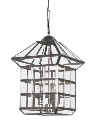 Online India Home Interior Luxury Decorative Fancy Light - Emerald Pendant Light - Regal 10 Inch Wide Hut-Shaped Beveled Glass & Steel Single-Light Ceiling Pendant Hanging
