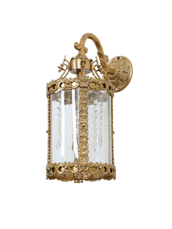 Online India Home Interior Luxury Decorative Fancy Light - Emerald Pendant n Hanging Light - Round 17 Inch Cast Aluminium Single-Light Golden Lantern Hanging Wall Lamp