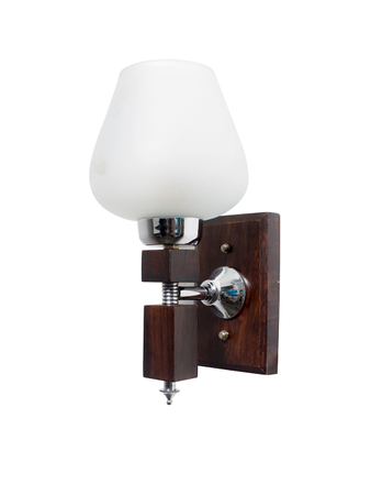 Online India Home Interior Luxury Decorative Fancy Light - Emerald Wall Light - Martin Wood Goblet Glass Single Wall Light