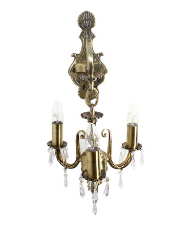 Online India Home Interior Luxury Decorative Fancy Light - Emerald Chandelier Light - 3 Light Aluminium Crystal Wall Sonce Chandelier