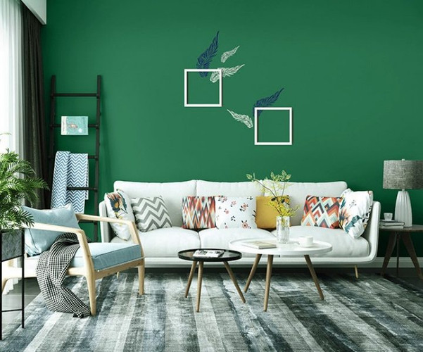 Asian Paints Feather Stencil Wall Paint Imperial Blue