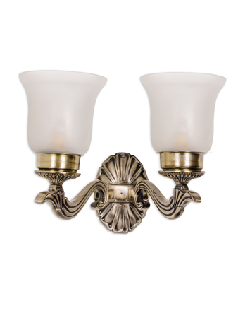 Online India Home Interior Luxury Decorative Fancy Light - Emerald Wall Light - Allure Crown Small Double Wall Sconce
