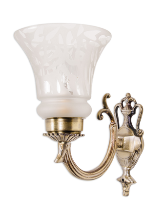 Online India Home Interior Luxury Decorative Fancy Light - Emerald Wall Light - Small Embossed Single U Arm Wall Light