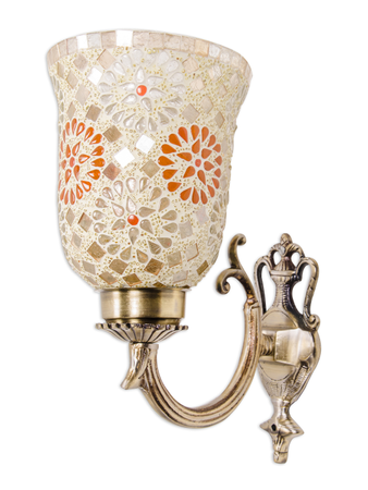 Online India Home Interior Luxury Decorative Fancy Light - Emerald Wall Light - Small Tilak Single U Arm Wall Light