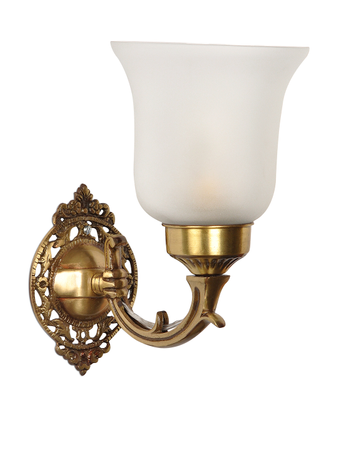 Online India Home Interior Luxury Decorative Fancy Light - Emerald Wall Light - Small Traditional Brass Single Wall Light