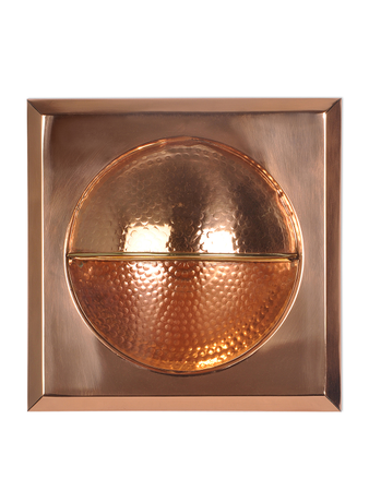Online India Home Interior Luxury Decorative Fancy Light - Emerald Wall Light - Square hammered copper wall sconce