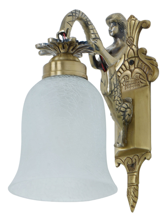Online India Home Interior Luxury Decorative Fancy Light - Emerald Wall Light - Mermaid single crackle wall light