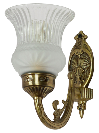 Online India Home Interior Luxury Decorative Fancy Light - Emerald Wall Light - Usha Single Antique Brass Wall Light