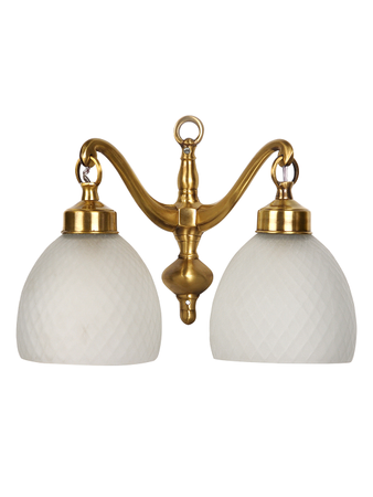 Online India Home Interior Luxury Decorative Fancy Light - Emerald Wall Light - Classic Downward Frosted Diamond Glass  Double Wall Light