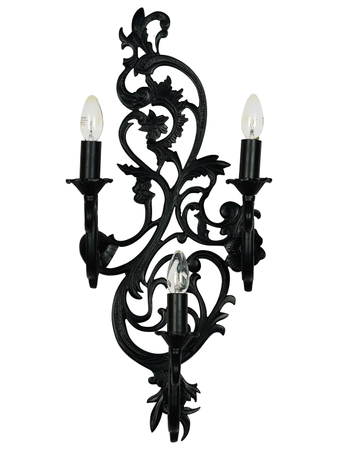 Online India Home Interior Luxury Decorative Fancy Light - Emerald Wall Light - Classic Wrought Aluminium 3-Lights Victorian Candelabra Wall Sconce