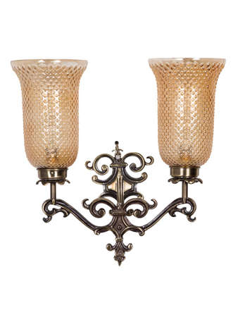 Online India Home Interior Luxury Decorative Fancy Light - Emerald Wall Light - Fos Lighting Spanish antique finished Lustrous Wall Sconce