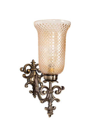 Online India Home Interior Luxury Decorative Fancy Light - Emerald Wall Light - Fos Lighting Spanish antique finished Lustrous Wall Sconce