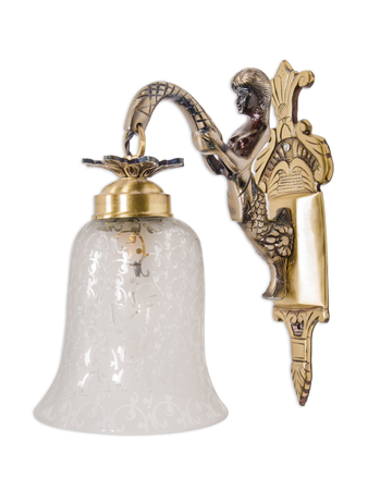 Online India Home Interior Luxury Decorative Fancy Light - Emerald Wall Light - Mermaid single embossed wall light