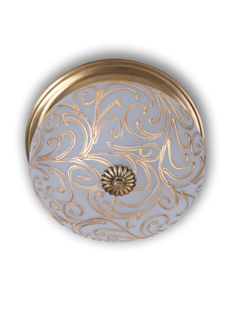 Online India Home Interior Luxury Decorative Fancy Light - Emerald Ceiling Light - Hand Painted Jaipuria Brass Ceiling Lamp - Small