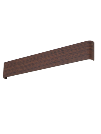 Online India Home Interior Luxury Decorative Fancy Light - Emerald Mirror Light - Wenge Brown Wooden Finish Aluminium 23 Inch Wide 18W LED Vanity Mirror Wall Light