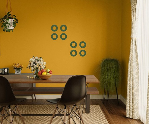 Asian Paints Moon Stencil Wall Paint Dark Drama