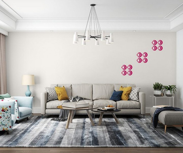 Asian Paints Circles Stencil Wall Paint Gulabi