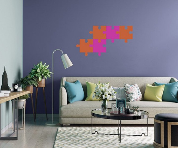 Asian Paints Jigsaw Stencil Wall Paint Gulabi