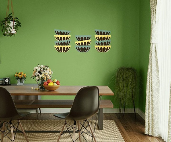 Asian Paints Potluck Stencil Wall Paint Digital Grey