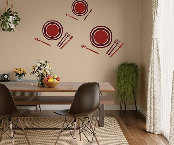Asian Paints Bon Appetite Stencil Wall Paint Rich Tomato