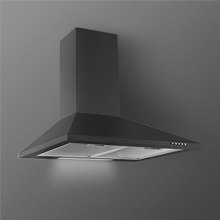 Kaff - BASE LX 60 BLK - Aluminum Filter -Matt Black Finish, Chimney