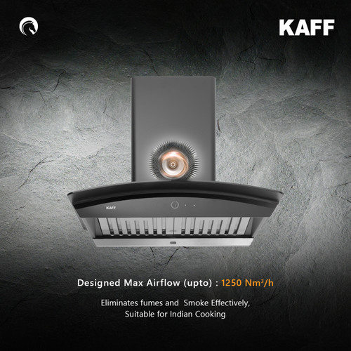 Kaff - SIGMA DHC 60 - Matt black - Dry Heat Auto Clean Technology - Chimney