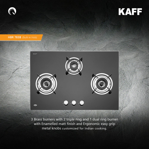 Kaff  Hobs - HBR 783B  - 3 Brass Burners