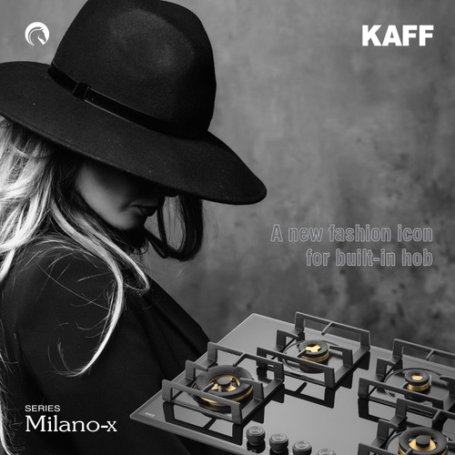 Kaff  Hobs -   MFBX 764 - 4 Brass burners with Auto Electric Ignition