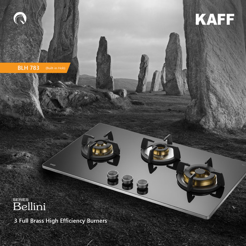 Kaff  Hobs  - BLH 783 - 4 Full Brass High Efficiency Burners with Flame Failure Device and Auto Ignition