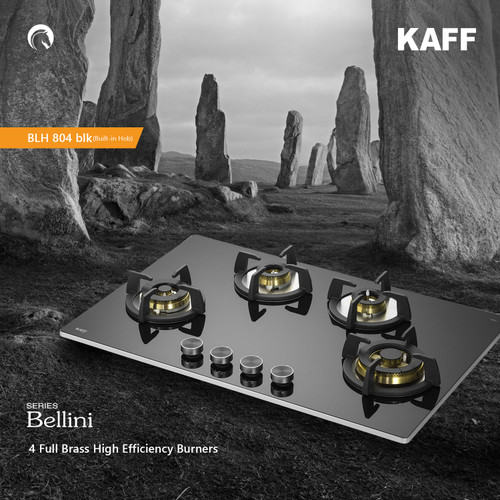 Kaff  Hobs  - BLH 804 - 4 Full Brass High Efficiency Burners with Flame Failure Device