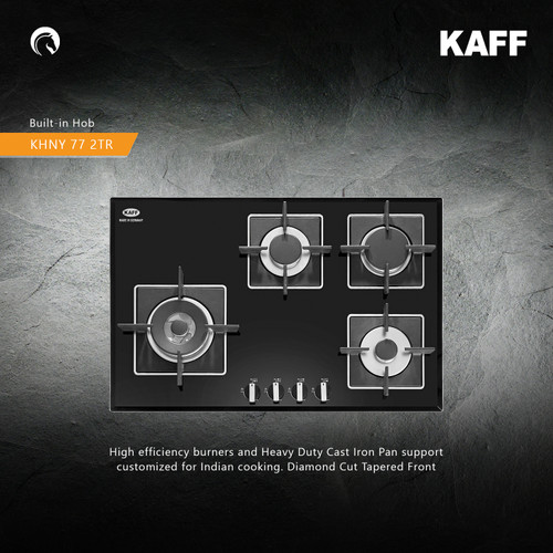Kaff  Hobs  -  KHNY 77 2TR - 4 Gas Burner with Italian Burners,Auto Ignition And Cast Iron Grills