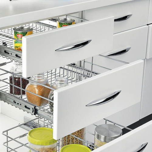 SS Partition Kitchen Basket with Channel - Lifetime Warranty - Budget Range