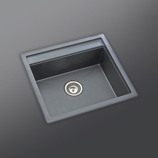 Kaff Sink - KSG22SB BLK - Quartz Single  black bowl
