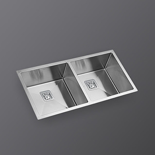 Kaff Sink -  KS 870 DB (R10) - Stainless steel - double bowl