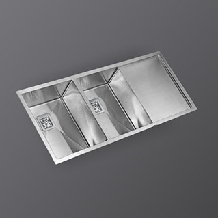 Kaff Sink -  KS 115 DBD (R0) - Stainless steel - double bowl