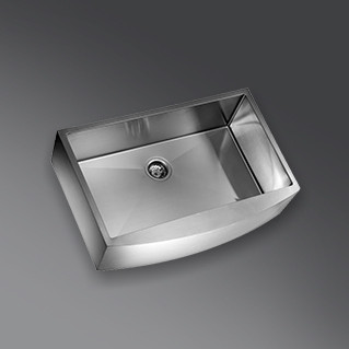 Kaff Sink -   KSA 83 SB - Stainless steel - Single bowl  - With Sound reduction pad on bottom - With anti - condensation coating