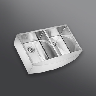 Kaff Sink -   KSA 83 DB - Stainless steel - Double bowl without drain