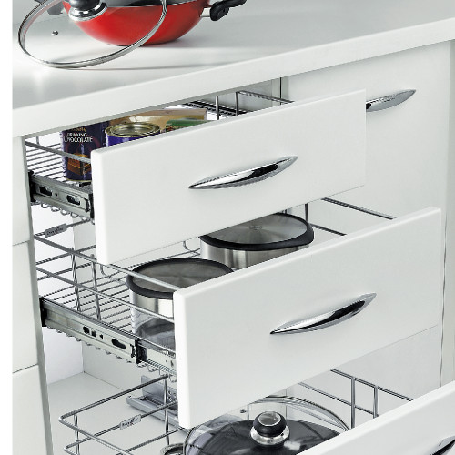 Essential Series  - SS Plain Kitchen Basket with Channel  -  Premium  Range