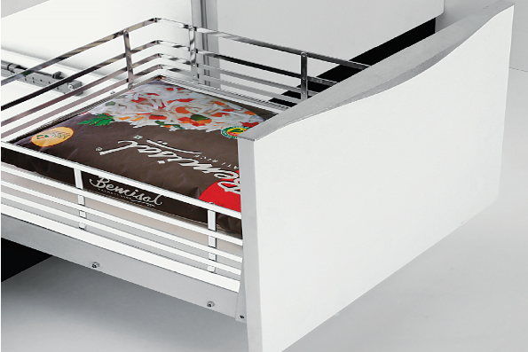 Elegance Series - SS  Grain Trolley for Kitchen with Channel - Premium Range