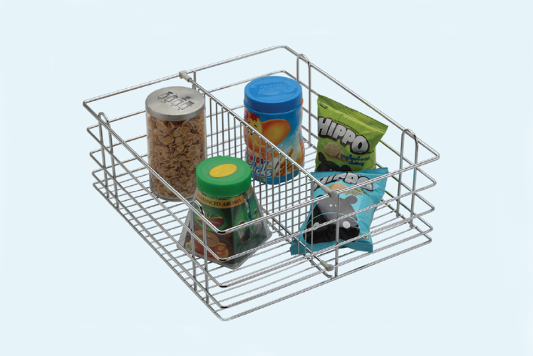 Essential Series - SS  Partition Kitchen Basket with Channel - Budget Range